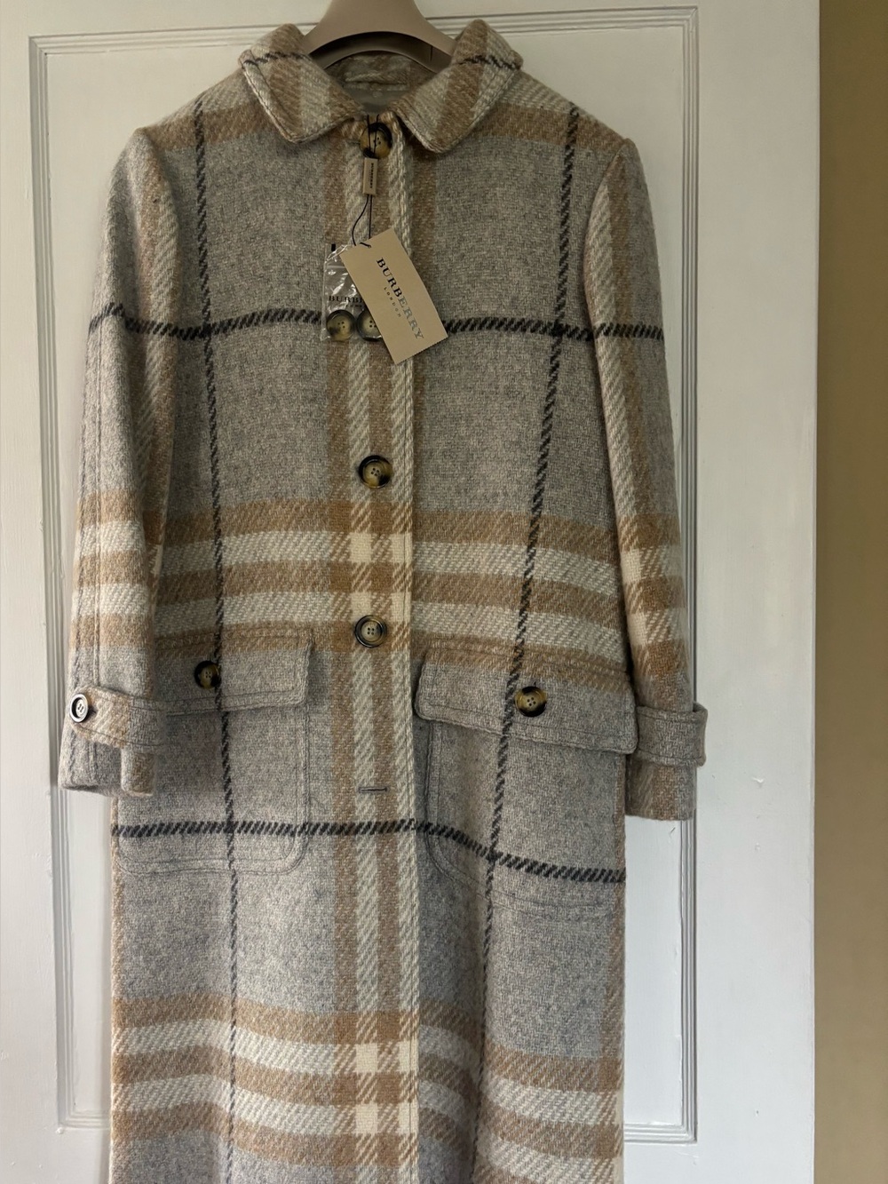 Burberry wool coat nwt